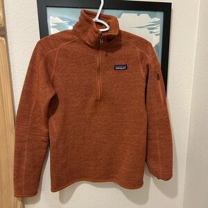 Patagonia Orange Better Sweater 1/4 Zip